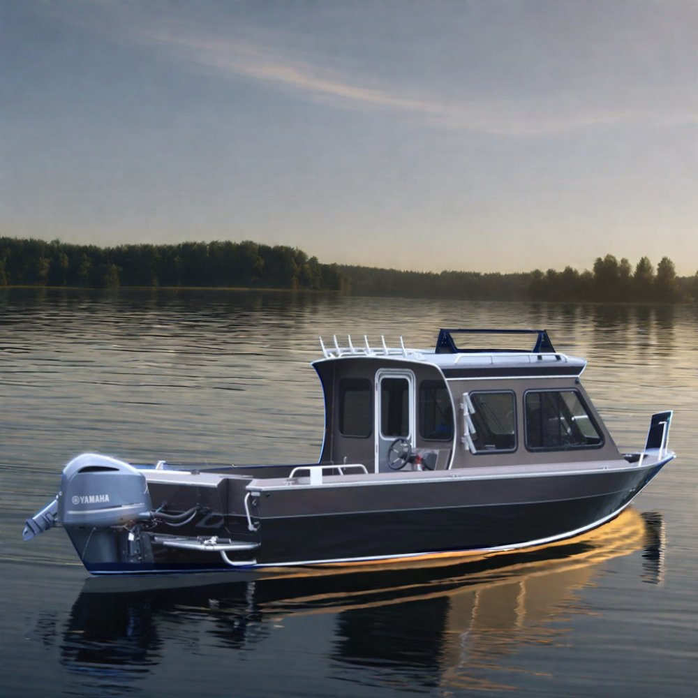 Kinlife 2025 Luxury 21ft High Speed Sports Boat Outboard Engine for Charter Fishing and Lake Outdoor Activities